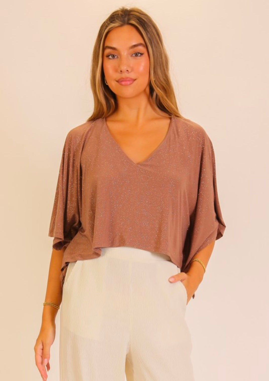 Shimmer Ponch Top