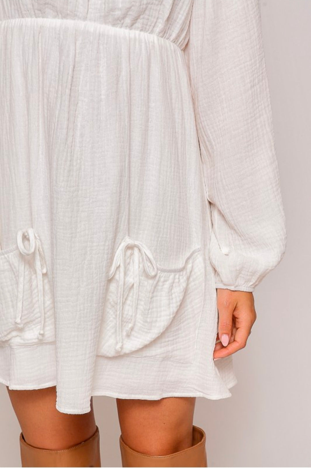 White Pocket Dress