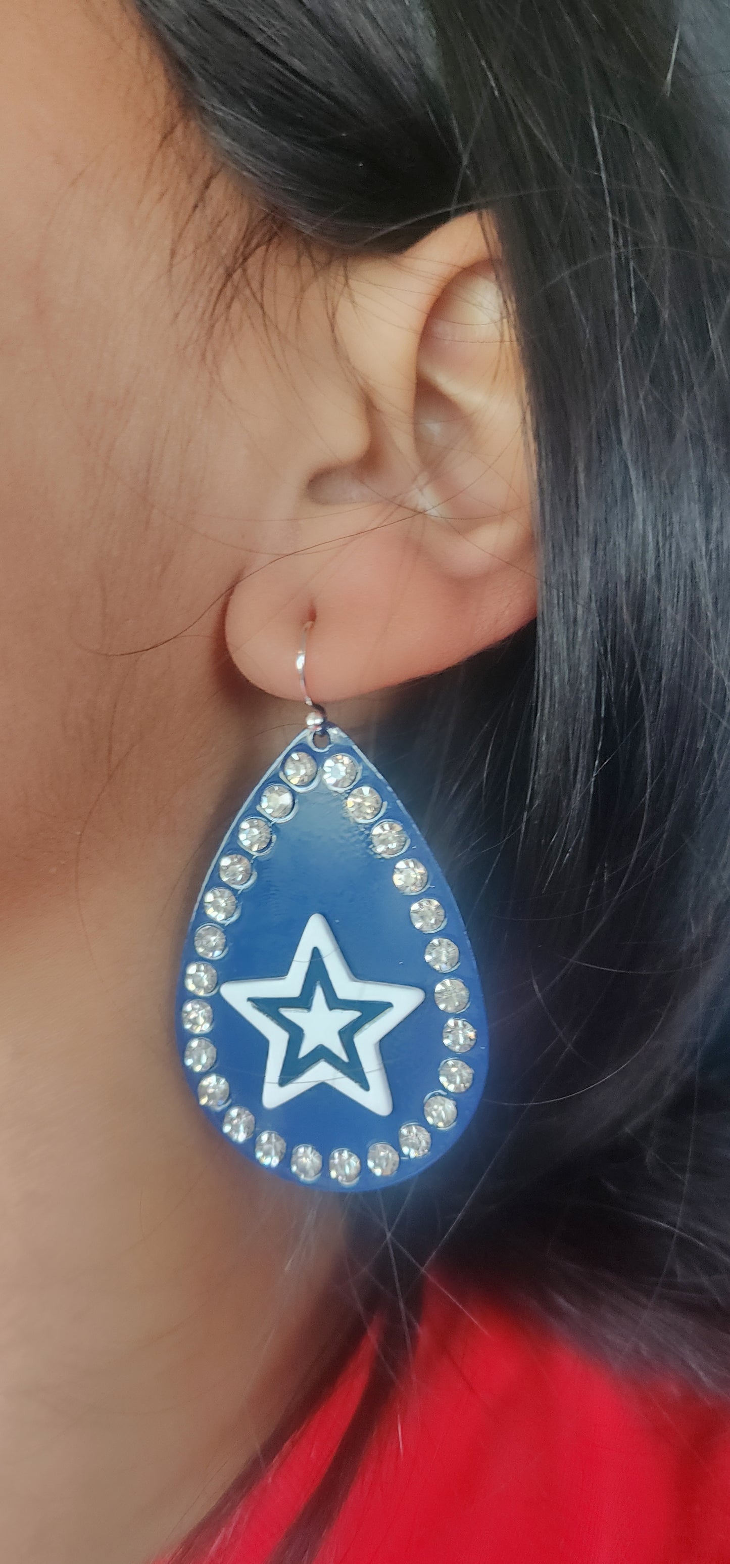Cowboys Drop Earrings