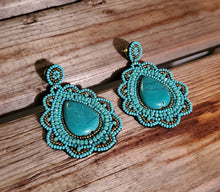 Load image into Gallery viewer, Beaded Drop Earrings