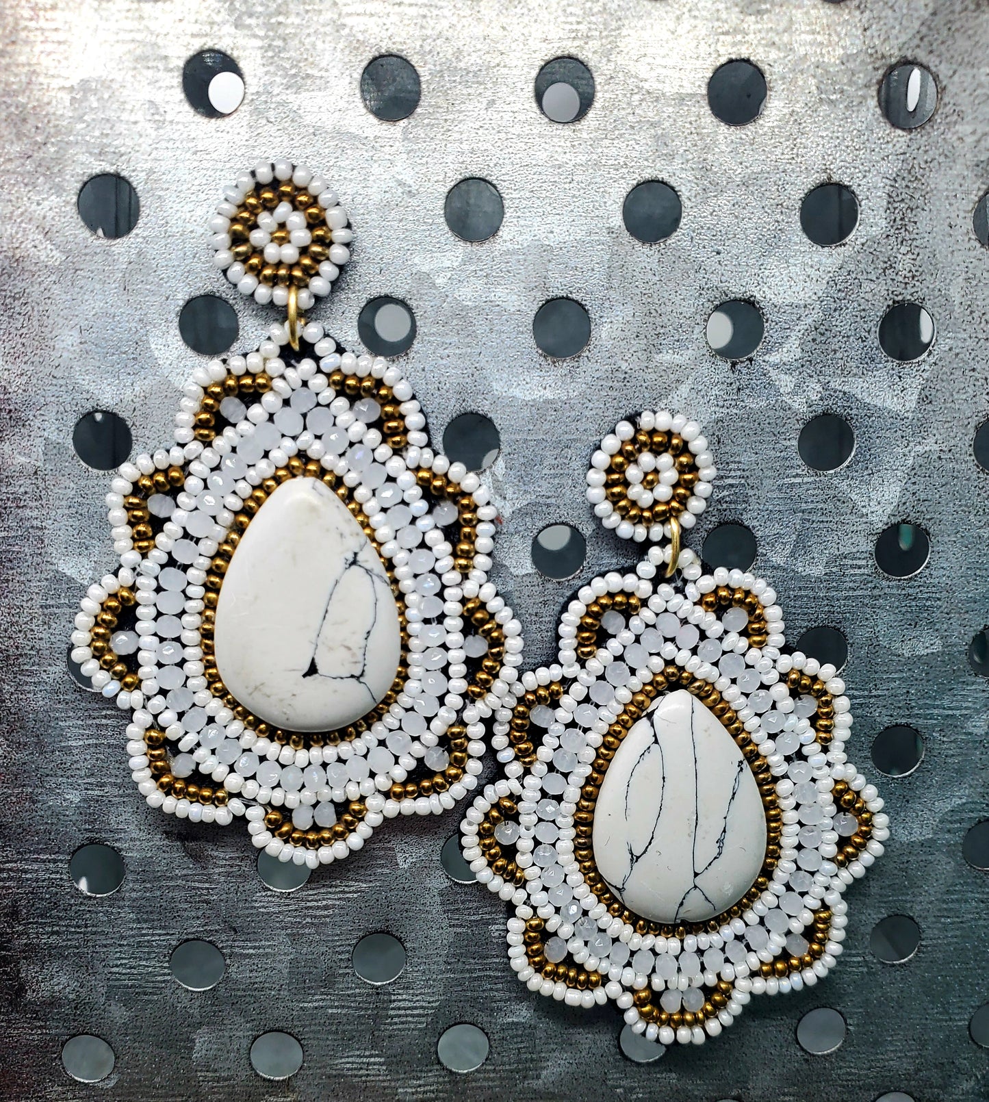 Beaded Drop Earrings