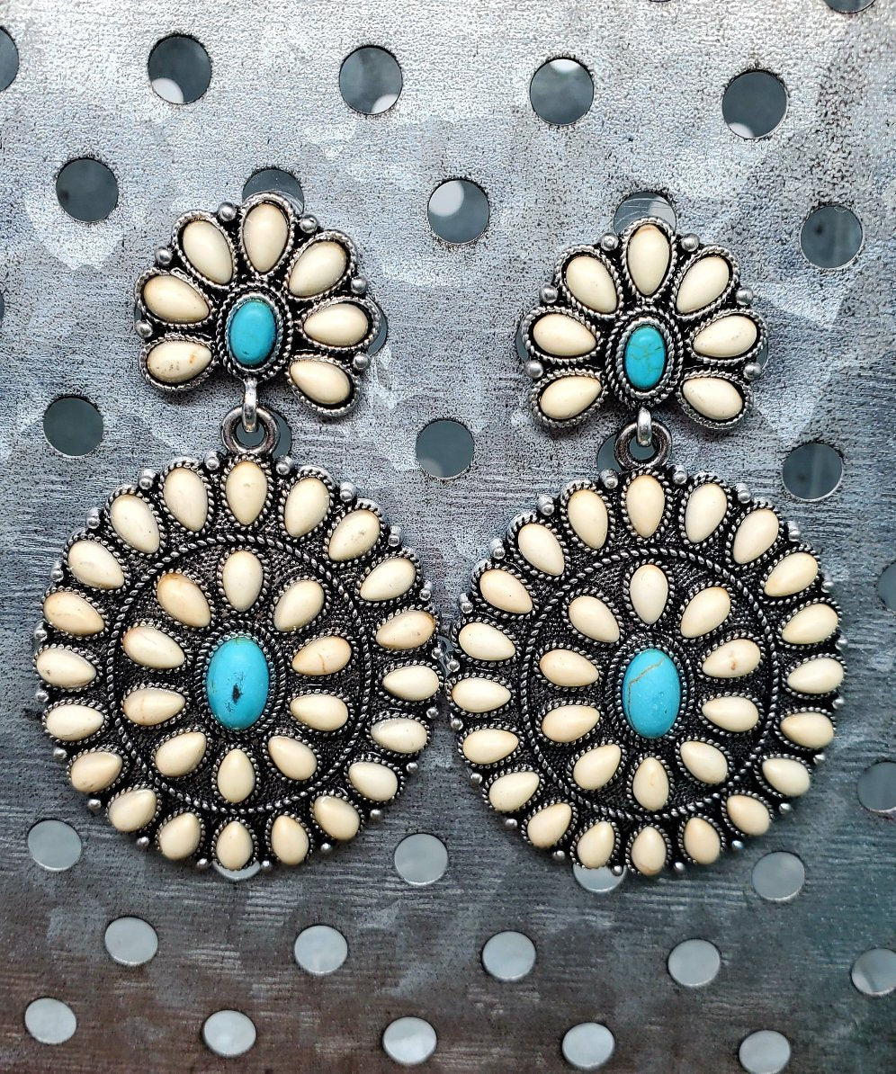 Ivory Round Squash Earrings