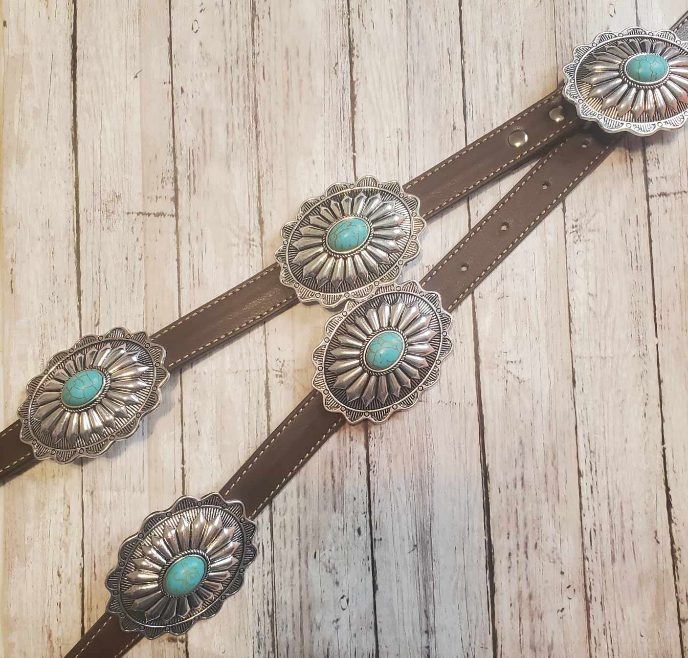 Concho Leather Belt