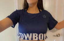 Load image into Gallery viewer, Cowboys Crop Top
