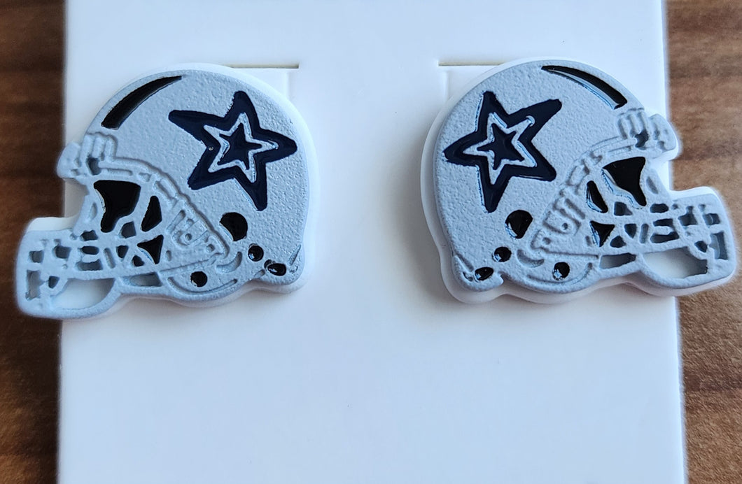 Small Cowboys Helmet Earrings
