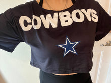 Load image into Gallery viewer, Cowboys Crop Top
