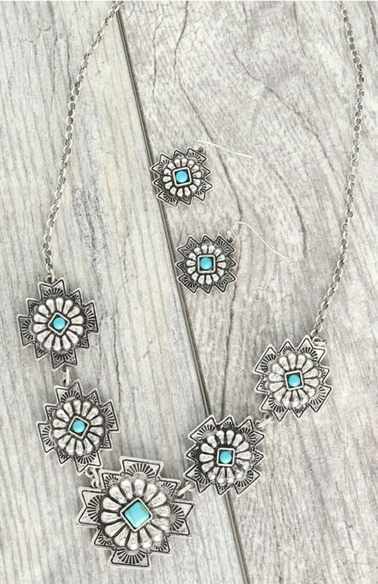 Western Aztec Necklace Set
