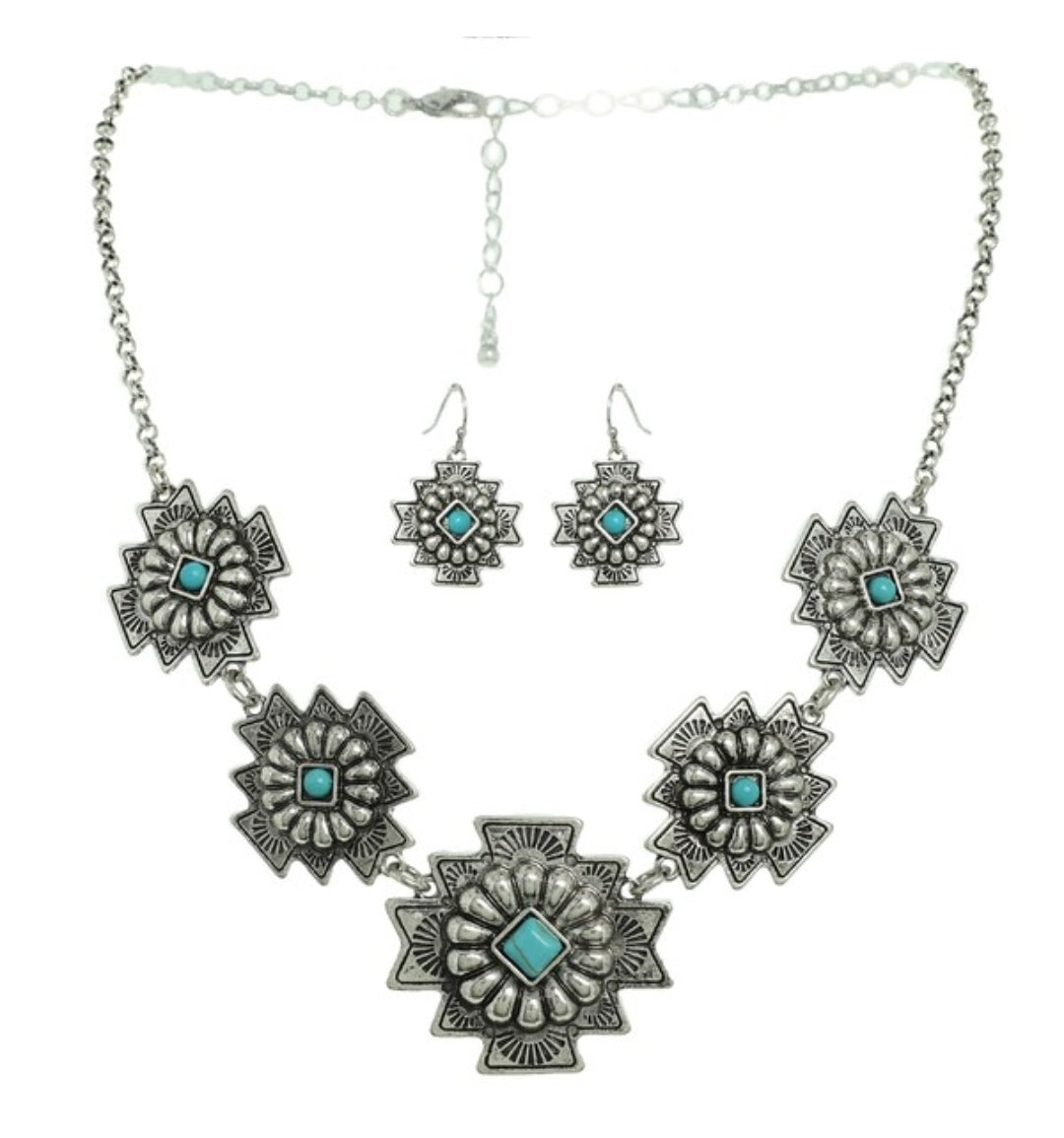 Western Aztec Necklace Set