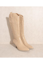 Load image into Gallery viewer, SAMARA-EMBROIDERY WESTERN KNEE HIGH BOOTS
