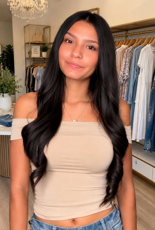 Taupe Off The Shoulder