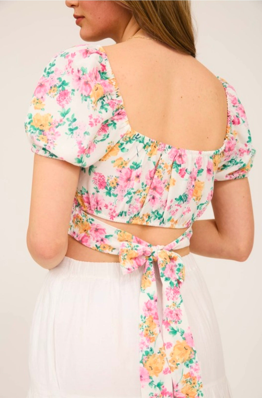 Blushing Bloom Corset Top