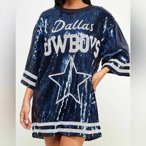 Dresses, Restock Soonhouston Astros Sequins Dress Tunic