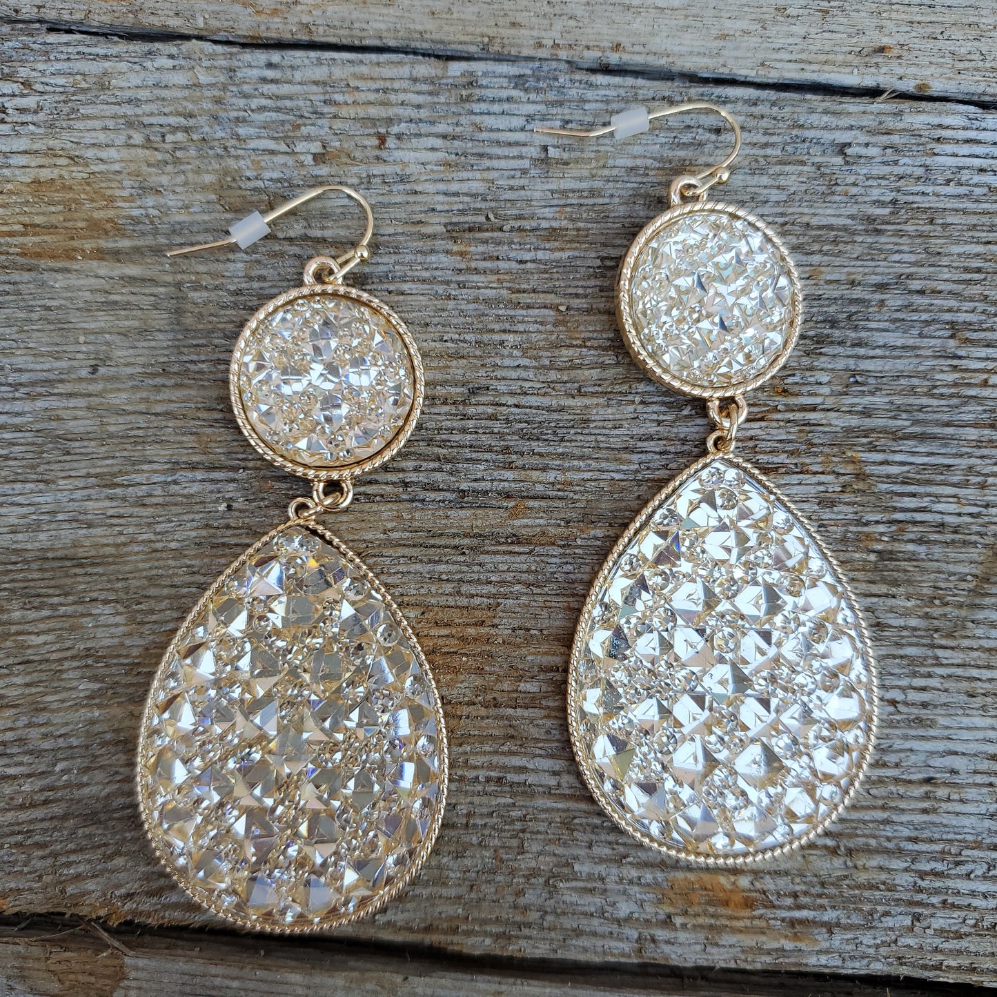 Druzy Teardrop Earrings