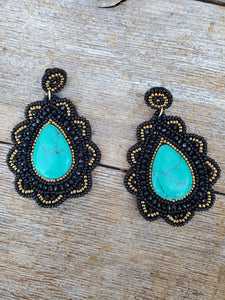 Beaded Drop Earrings