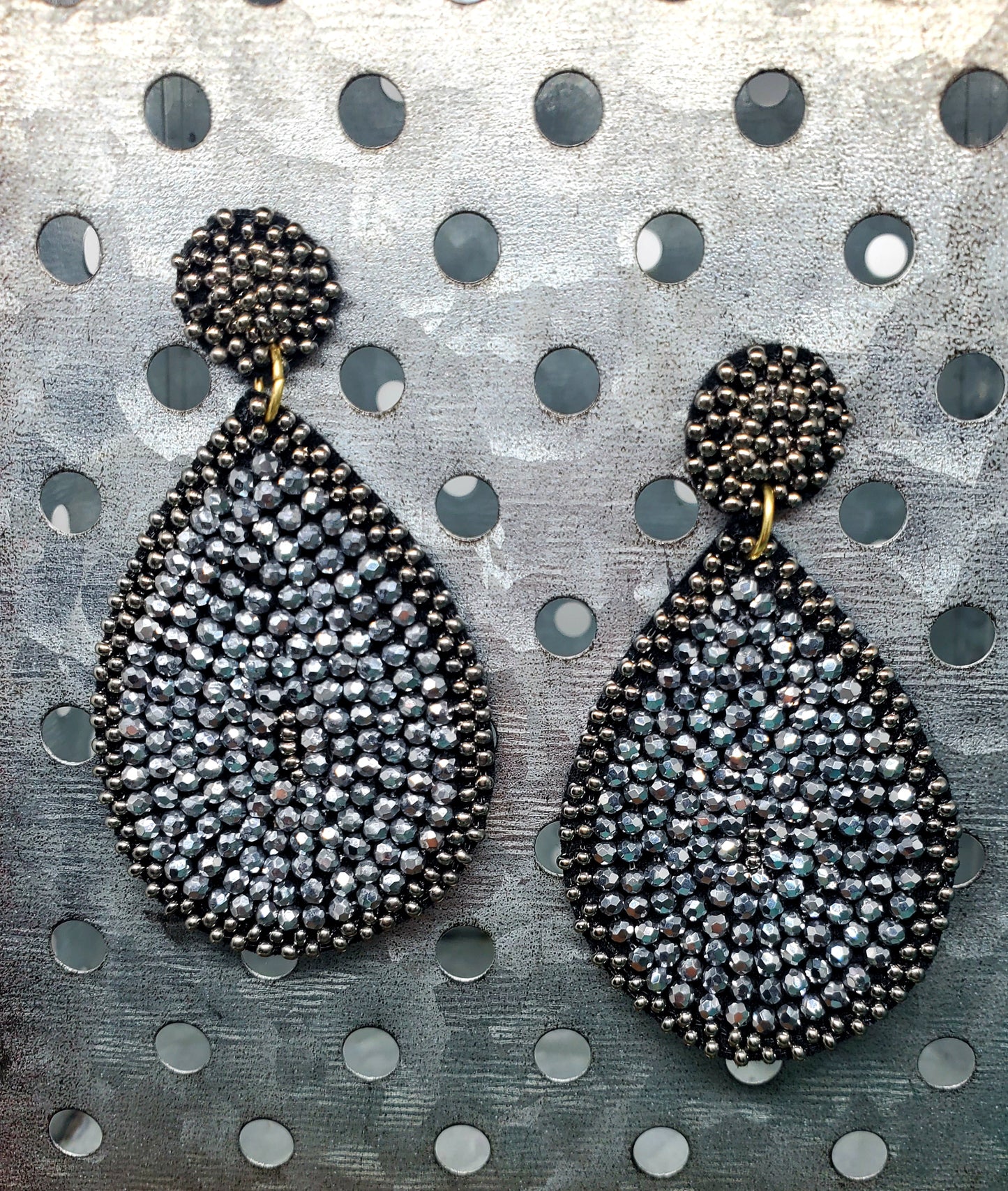 Midnight Beaded Earrings