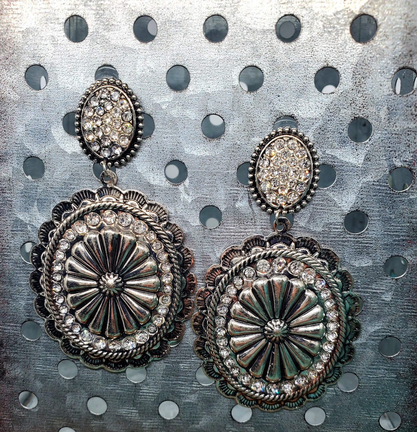 Dazzle Concho Earrings