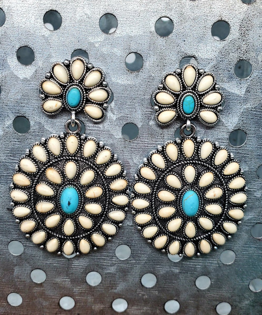 Ivory Round Squash Earrings