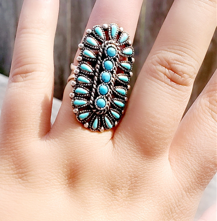 Turquoise Lane Ring