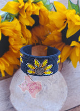 Load image into Gallery viewer, Sunflower Cuff Bracelet
