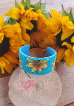 Load image into Gallery viewer, Sunflower Cuff Bracelet
