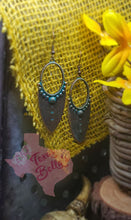 Load image into Gallery viewer, Teal Spear Earrings
