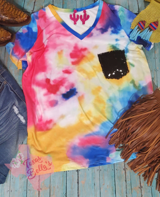 Tie Dye Sequins