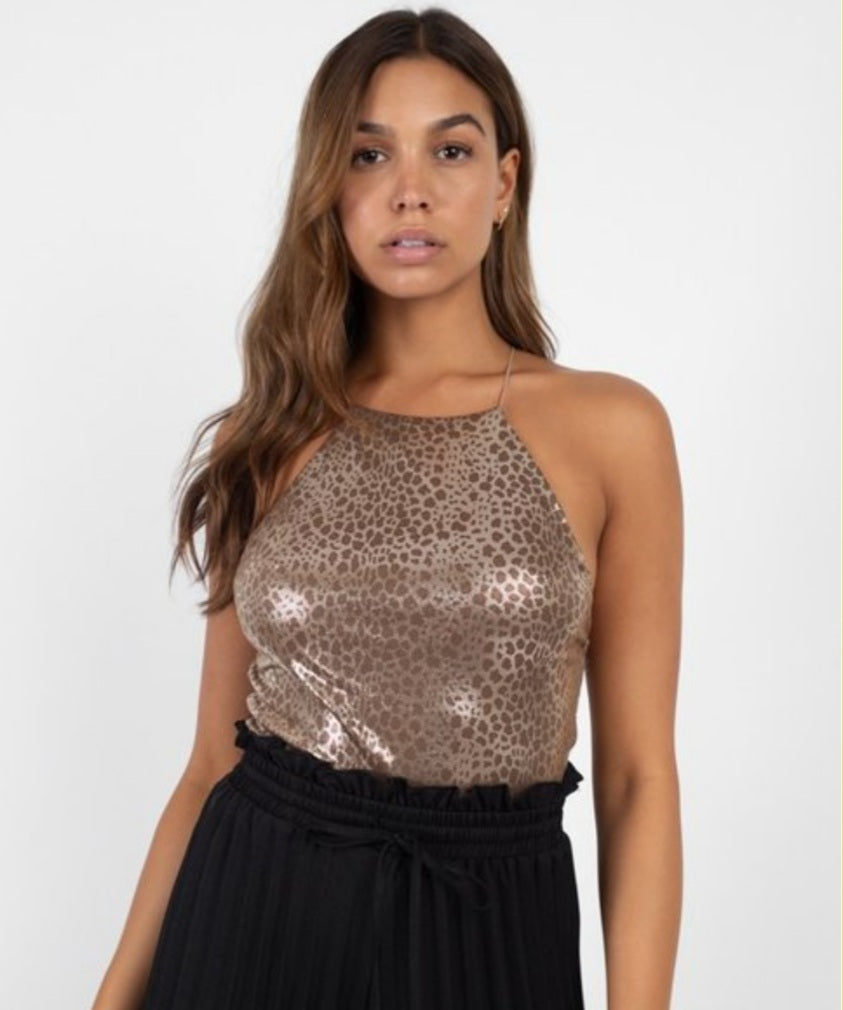 Leopard Shimmy Bodysuit