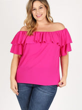 Load image into Gallery viewer, Pink Off The Shoulder Plus
