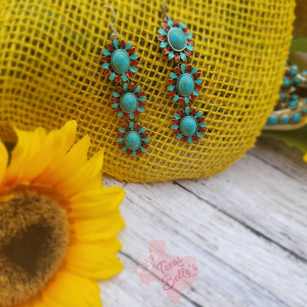 Turquoise Lady Bell Earrings