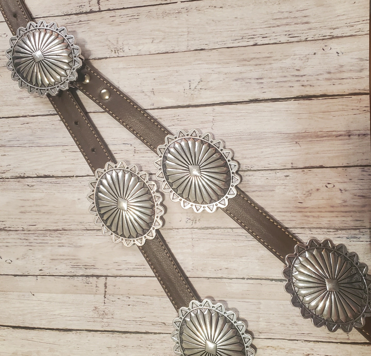Concho Leather Belt